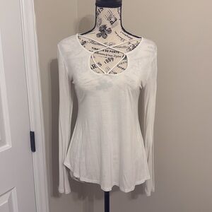 Soft Criss Cross Long Sleeve Tee